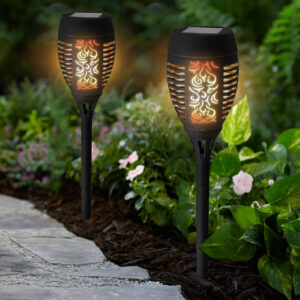 Solalite LED Solar Dancing Flame Torch Stake Light (2 Pack) - 36136sl