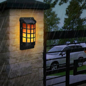 Solalite LED Solar Dancing Flame Wall Light - 36145sl