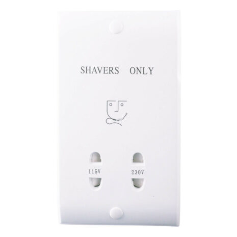 NxtGen Montana Shaver Socket Dual Voltage White - 7477