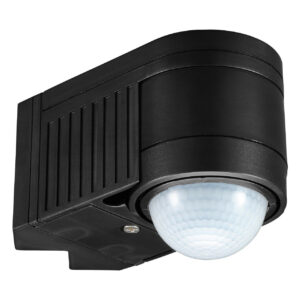 Zink PIR Sensor Corner 360° Alia Black 12-Metre Range - ZN-25152-BLK