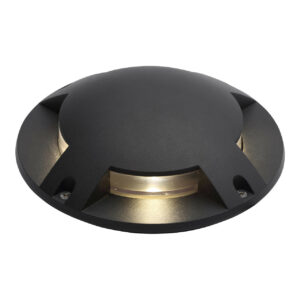 Zink SCOUT Outdoor Surface Mounted Ground Light (210mm) Black - ZN-29997-BLK