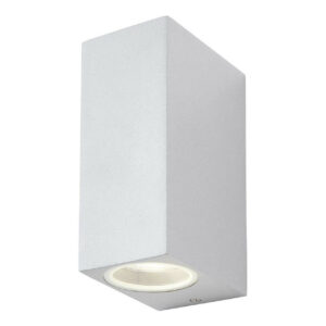 Zink FLEET Square Outdoor Up and Down Wall Light Silver - ZN-31759-SIL