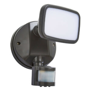 Zink LYNN LED PIR Security Spotlight 10W Cool White Dark Grey - ZN-35687-DGRY