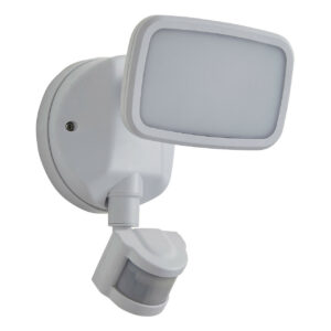 Zink LYNN LED PIR Security Spotlight 10W Cool White in White - ZN-35687-WHT