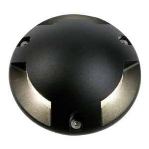 Zink SCOUT Outdoor Surface Mounted Ground Light (150mm) Black - ZN-35738-BLK