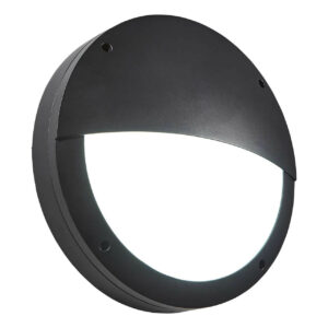 Zink Gigi 20W LED Large Round Eyelid Bulkhead CCT - ZN-39746-BLK