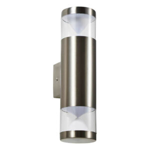 Zink POLLUX 8W LED Outdoor Up and Down Wall Light Stainless Steel - ZN-39998-SST