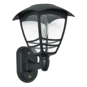 Zink CADEBY LED Solar Wall Light Black - ZN-42031