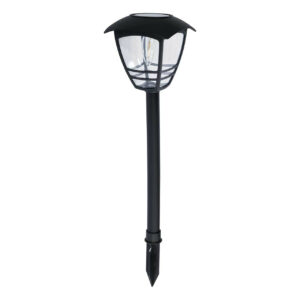 Zink CADEBY LED Solar Post Lantern Black - ZN-42032