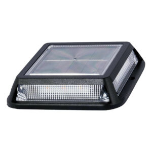 Zink TANFIELD LED Solar Fence Post Light Black - ZN-42035