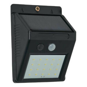 Zink MARLEY 4W LED Solar Security Light with PIR Sensor Black - ZN-42037