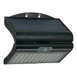 Zink BLACKHALL 4.5W LED Solar Wall Light with PIR Sensor Black - ZN-42056