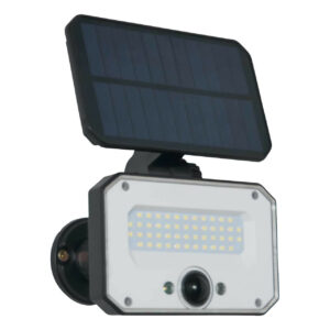 Zink BRADLEY LED Solar Floodlight with Ground Spike Black - ZN-42057