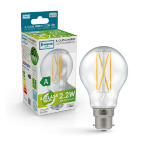 Crompton Ultra-Efficient LED GLS 2.2W B22 A-Class Warm White (40W Eqv) - 15203