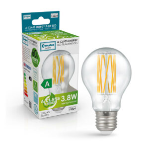 Crompton Ultra-Efficient LED GLS 3.8W E27 A-Class Warm White (60W Eqv) - 15234