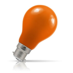 Crompton GLS LED Light Bulb B22 1.5W (15W Eqv) Amber IP65 - 4085