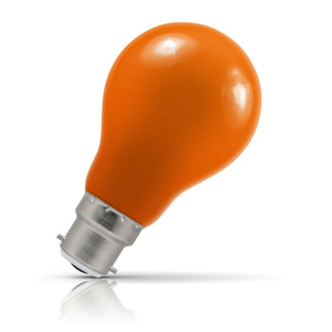 Crompton GLS LED Light Bulb B22 1.5W (15W Eqv) Amber IP65 - 4085