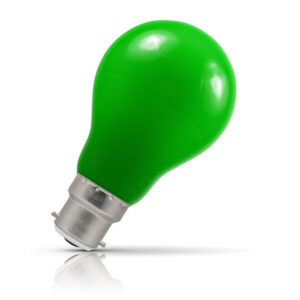 Crompton GLS LED Light Bulb B22 1.5W (15W Eqv) Green IP65 - 4122