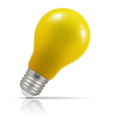 Crompton GLS LED Light Bulb E27 1.5W (15W Eqv) Yellow IP65 - 4177