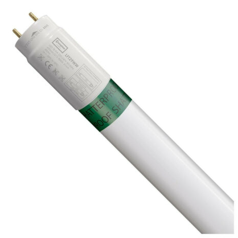 Crompton T8 LED Tube Light 2ft 9W (18W Eqv) Warm White Shatterproof - LFT29WW-S