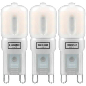 Crompton G9 Capsule LED Light Bulb 2.5W (25W Eqv) Cool White 3-Pack Opal - 3422