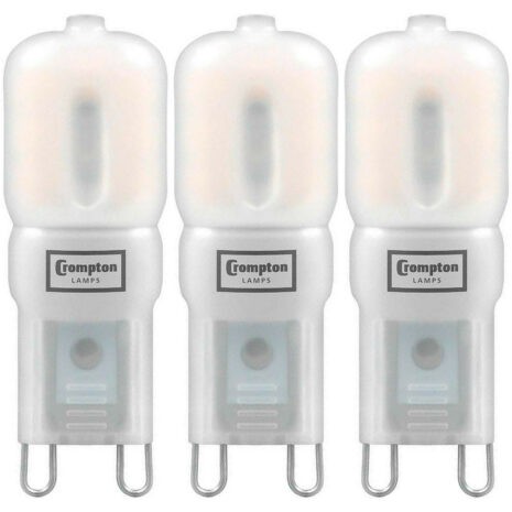 Crompton G9 Capsule LED Light Bulb 2.5W (25W Eqv) Cool White 3-Pack Opal - 3422