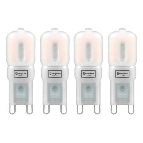 Crompton G9 Capsule LED Light Bulb 2.5W (25W Eqv) Cool White 4-Pack Opal - 3422