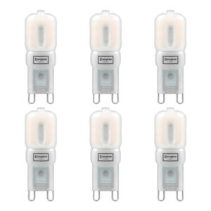 Crompton G9 Capsule LED Light Bulb 2.5W (25W Eqv) Cool White 6-Pack Opal - 3422