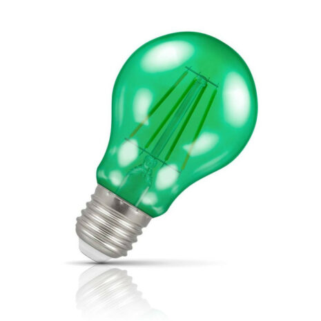 Crompton GLS LED Light Bulb E27 4.5W (25W Eqv) Green IP65 Harlequin - 13681