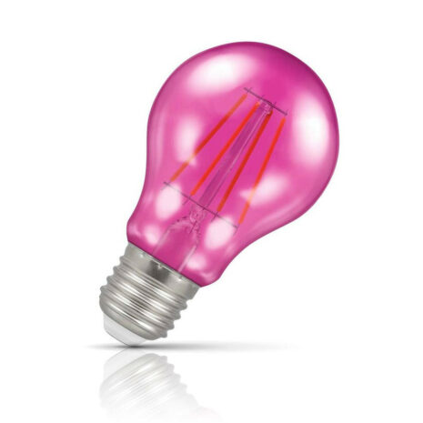 Crompton GLS LED Light Bulb E27 4.5W (25W Eqv) Pink IP65 Harlequin - 13728