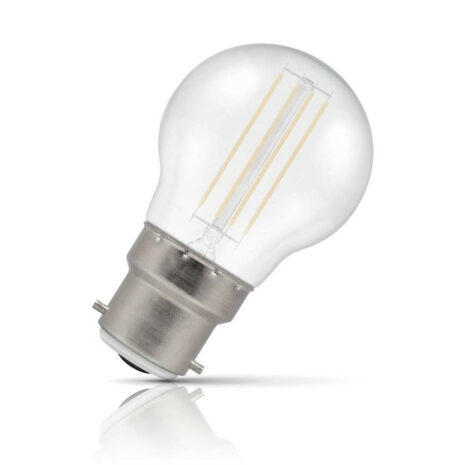 Crompton Golfball LED Light Bulb B22 4.5W (25W Eqv) White IP65 Harlequin - 13933