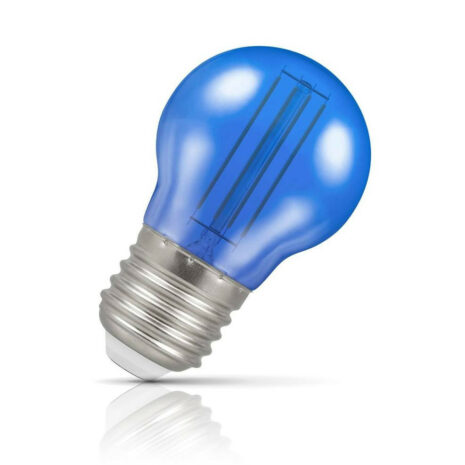 Crompton Golfball LED Light Bulb E27 4.5W (25W Eqv) Blue IP65 Harlequin - 13827