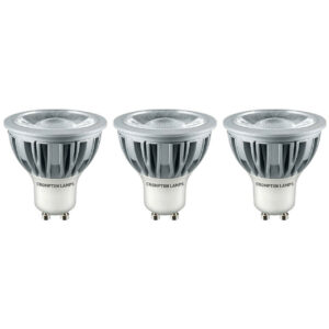 Crompton Lamps LED GU10 Bulbs 5W (3 Pack) Cool White 45° - LGU105CWCOB