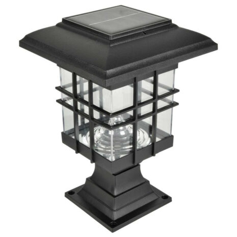 Lyyt LED Lantern LED Solar IP44 Daylight Black - 410.449UK