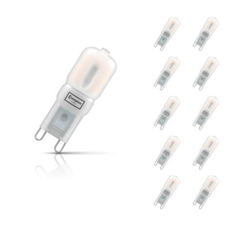 Crompton G9 Capsule LED Light Bulb 2.5W (25W Eqv) Warm White 10-Pack Opal - 3415