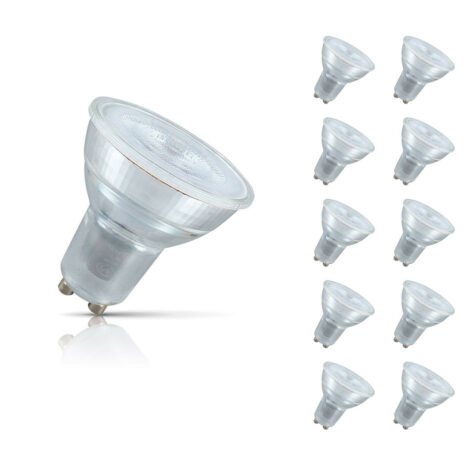 Crompton Lamps LED GU10 Bulbs 4.5W (10 Pack) Warm White 35° (50W Eqv) - 4870
