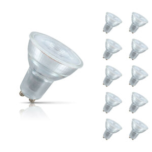 Crompton Lamps LED GU10 Bulbs 4.5W (10 Pack) Cool White 35° (50W Eqv) - 4887