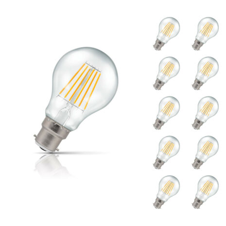 Crompton GLS LED Light Bulb Dimmable B22 7.5W (60W Eqv) Warm White 10-Pack - 4207