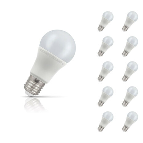 Crompton GLS LED Light Bulb E27 11W (75W Eqv) Cool White 10-Pack Opal - 11786