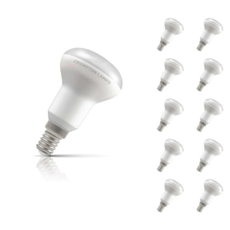 Crompton R50 Reflector LED Light Bulb E14 6W (40W Eqv) Warm White 10-Pack - 12714