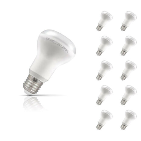 Crompton R64 Reflector LED Light Bulb E27 8.5W (85W Eqv) Warm White 10-Pack - 12721