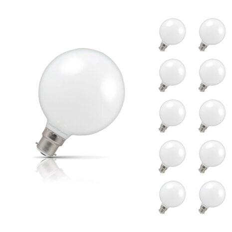 Crompton Globe LED Light Bulb G95 B22 7W (60W Eqv) Warm White 10-Pack - 12660