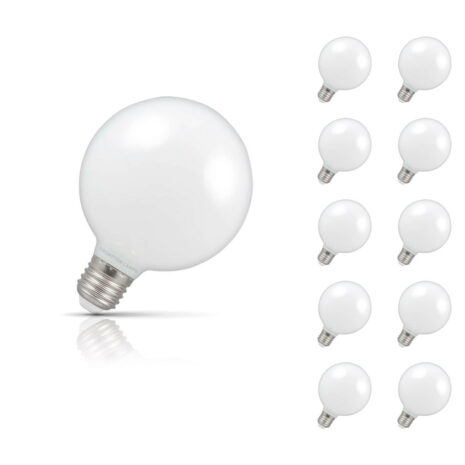 Crompton Globe LED Light Bulb G95 E27 7W (60W Eqv) Warm White 10-Pack - 12677