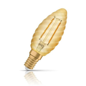 Osram Candle LED Light Bulb E14 2.5W (22W Eqv) Extra Warm White Twisted - AC32424