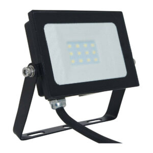 Phoebe LED Floodlight 10W (60W Eqv) Cool White Atlas-Mini Black IP65 - 12554