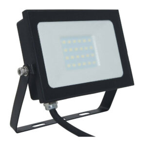 Phoebe LED Floodlight 20W (100W Eqv) Cool White Atlas-Mini Black IP65 - 12561