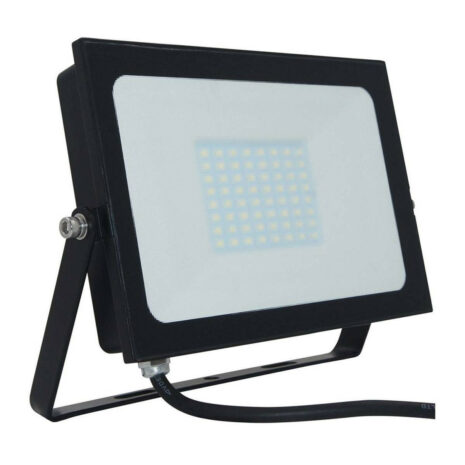 Phoebe LED Floodlight 50W (200W Eqv) Cool White Atlas-Mini Black IP65 - 12585