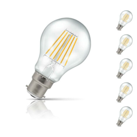 Crompton GLS LED Light Bulb Dimmable B22 7.5W (60W Eqv) Warm White 5-Pack - 4207