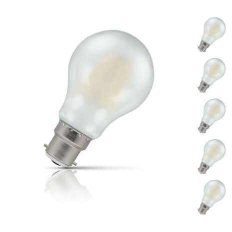 Crompton GLS LED Light Bulb Dimmable B22 7W (60W Eqv) Warm White 5-Pack - 5952