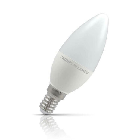 Crompton Candle LED Light Bulb E14 4.9W (40W Eqv) Daylight Opal - 11380